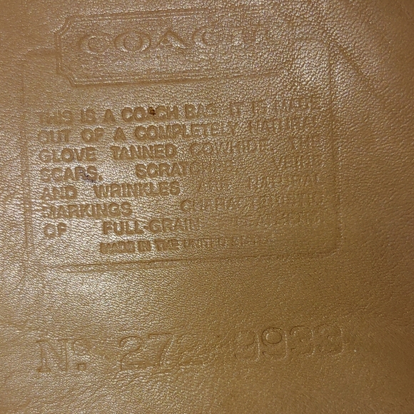 Coach vintage yellow/tan leather drawstring bucket bag 272-9933 - Picture 7 of 13